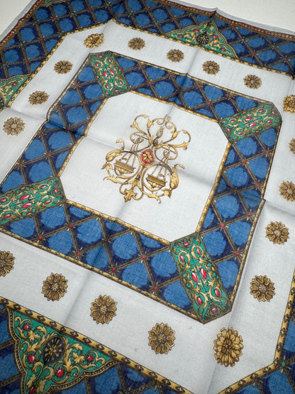 Vintage Gucci Scarf Blue Green