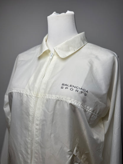 Vintage Balenciaga Polyester Blouson White M