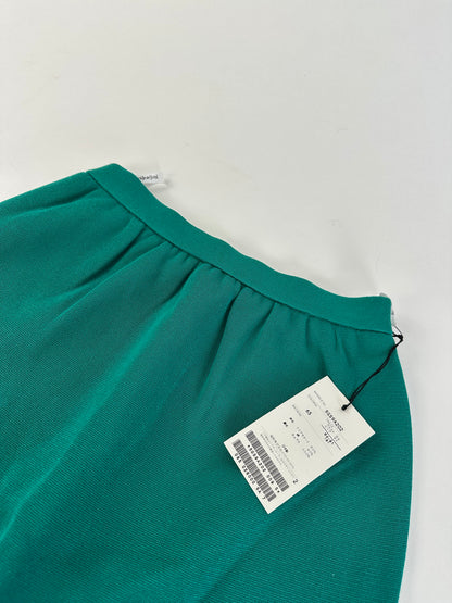Vintage Yves Saint Laurent Wool Pencil Skirt Emerald Green New With Tags
