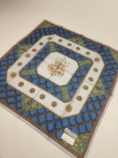 Vintage Gucci Scarf Blue Green