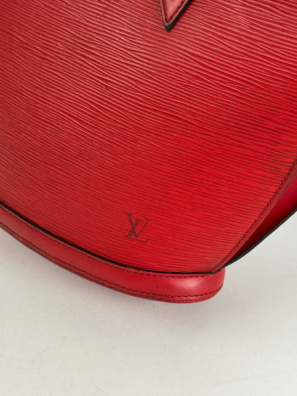Vintage Louis Vuitton Saint Jacques EPI Leather bag red