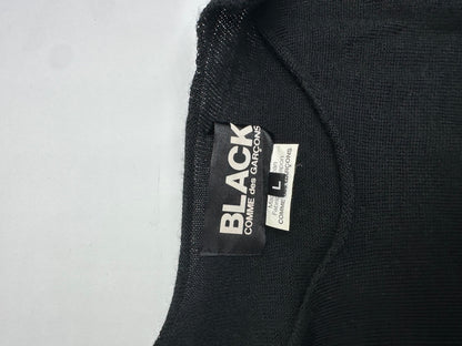 Vintage Comme Des Garçons Wool Crewneck Black white M