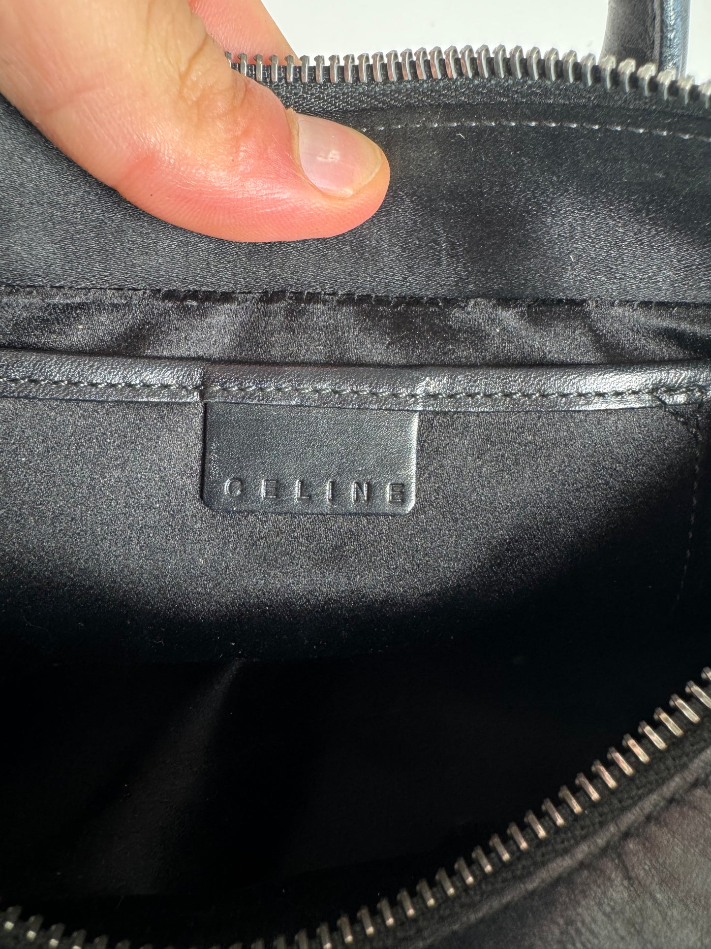 Sac Mini Boogie clouté vintage Celine Paris noir