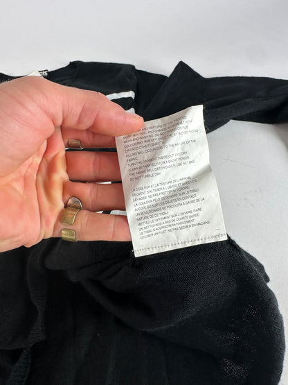 Vintage Comme Des Garçons Wool Crewneck Black white M