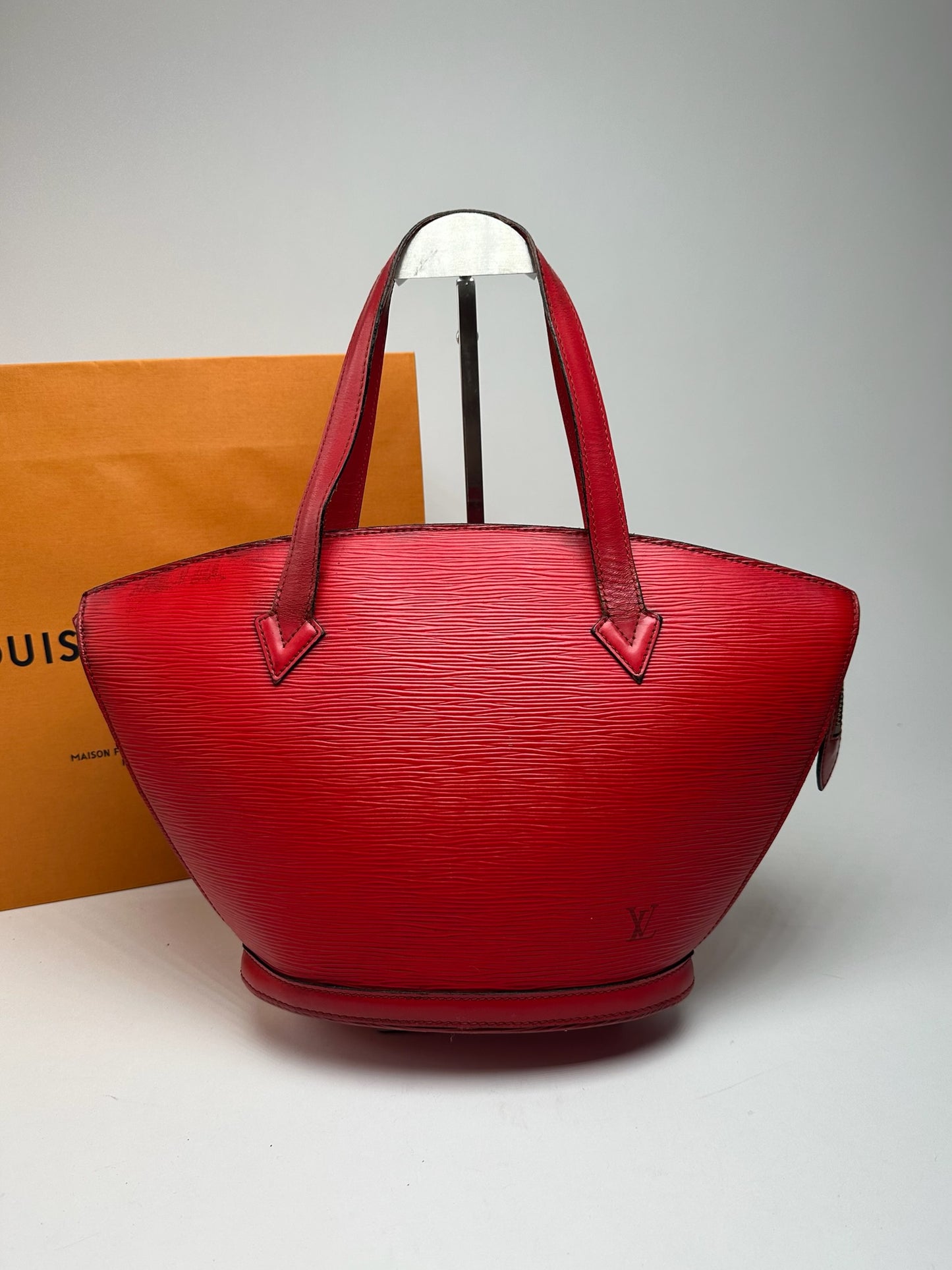 Vintage Louis Vuitton Saint Jacques EPI Leather bag red