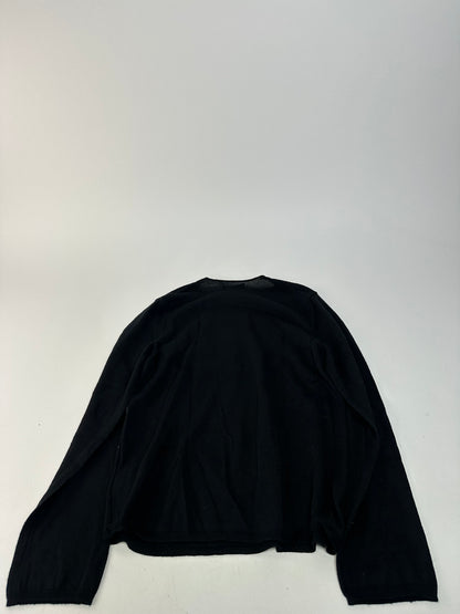 Vintage Comme Des Garçons Wool Crewneck Black white M