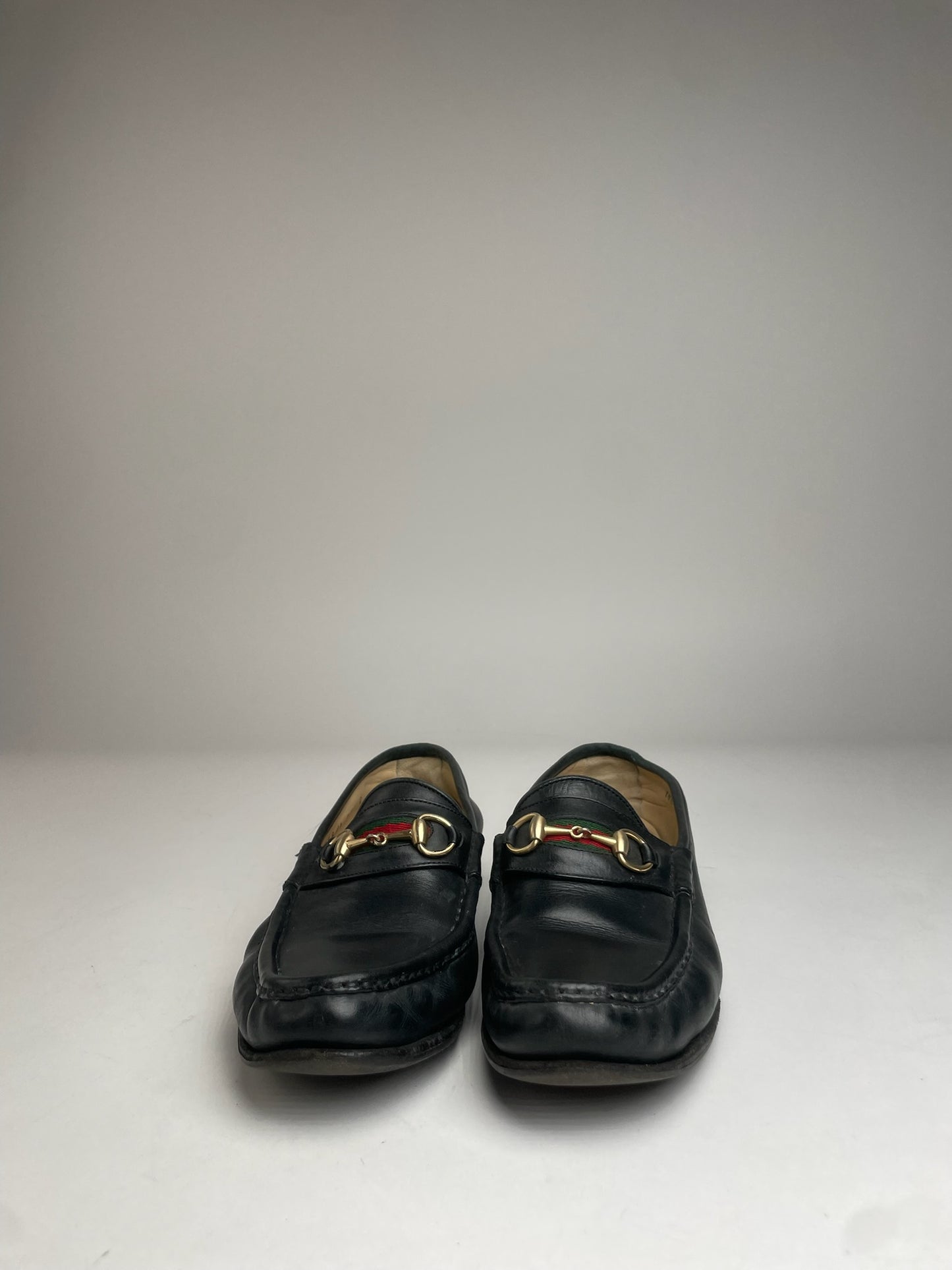Vintage Gucci Horsebit Leather Loafer Black 36C