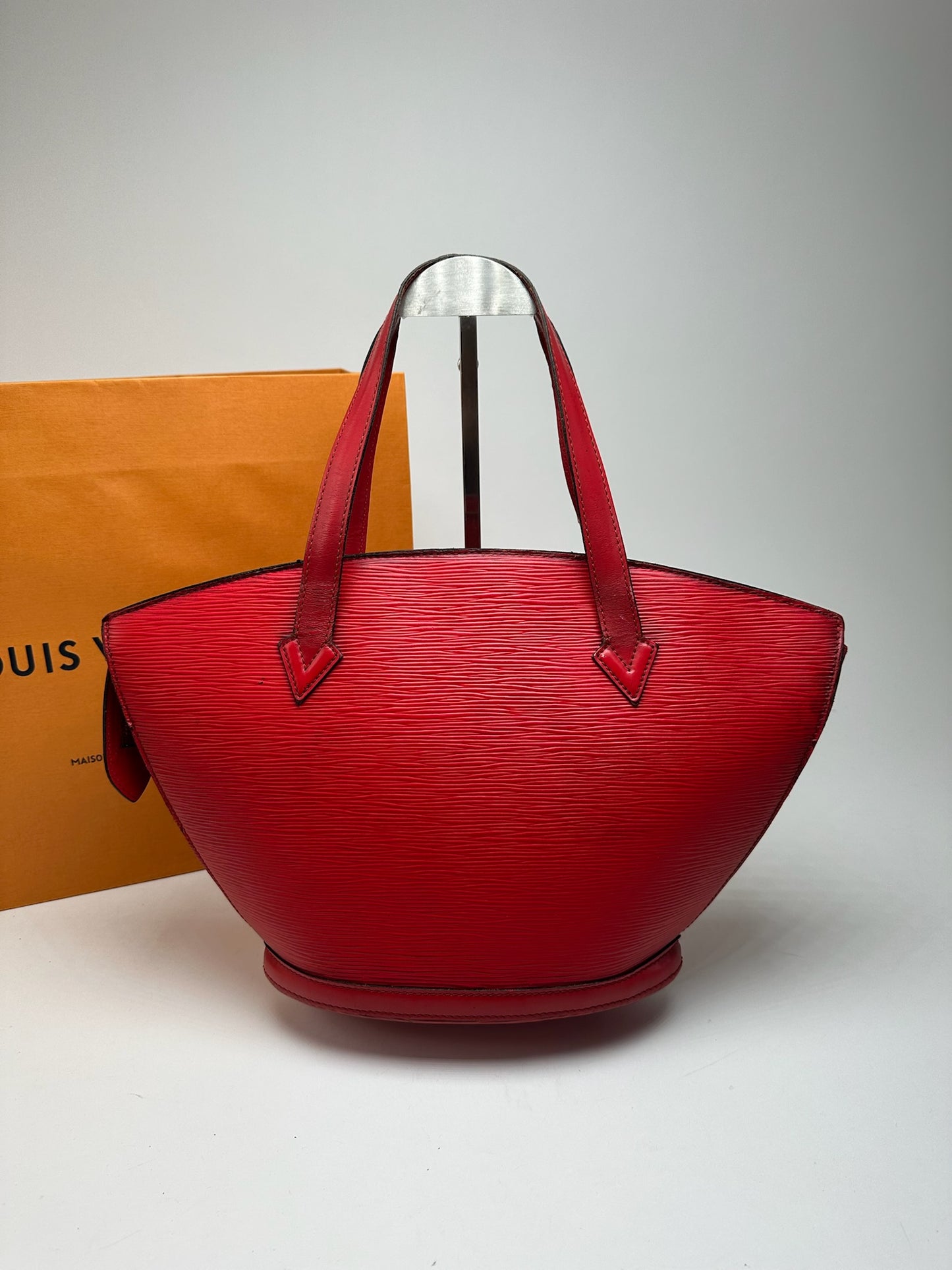 Vintage Louis Vuitton Saint Jacques EPI Leather bag red