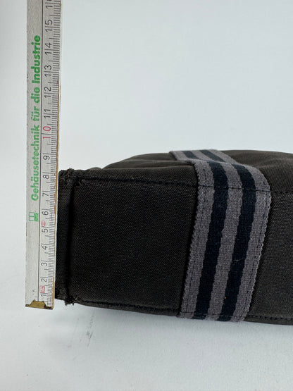 Vintage Hermes Canvas Mini Tote Bag Black