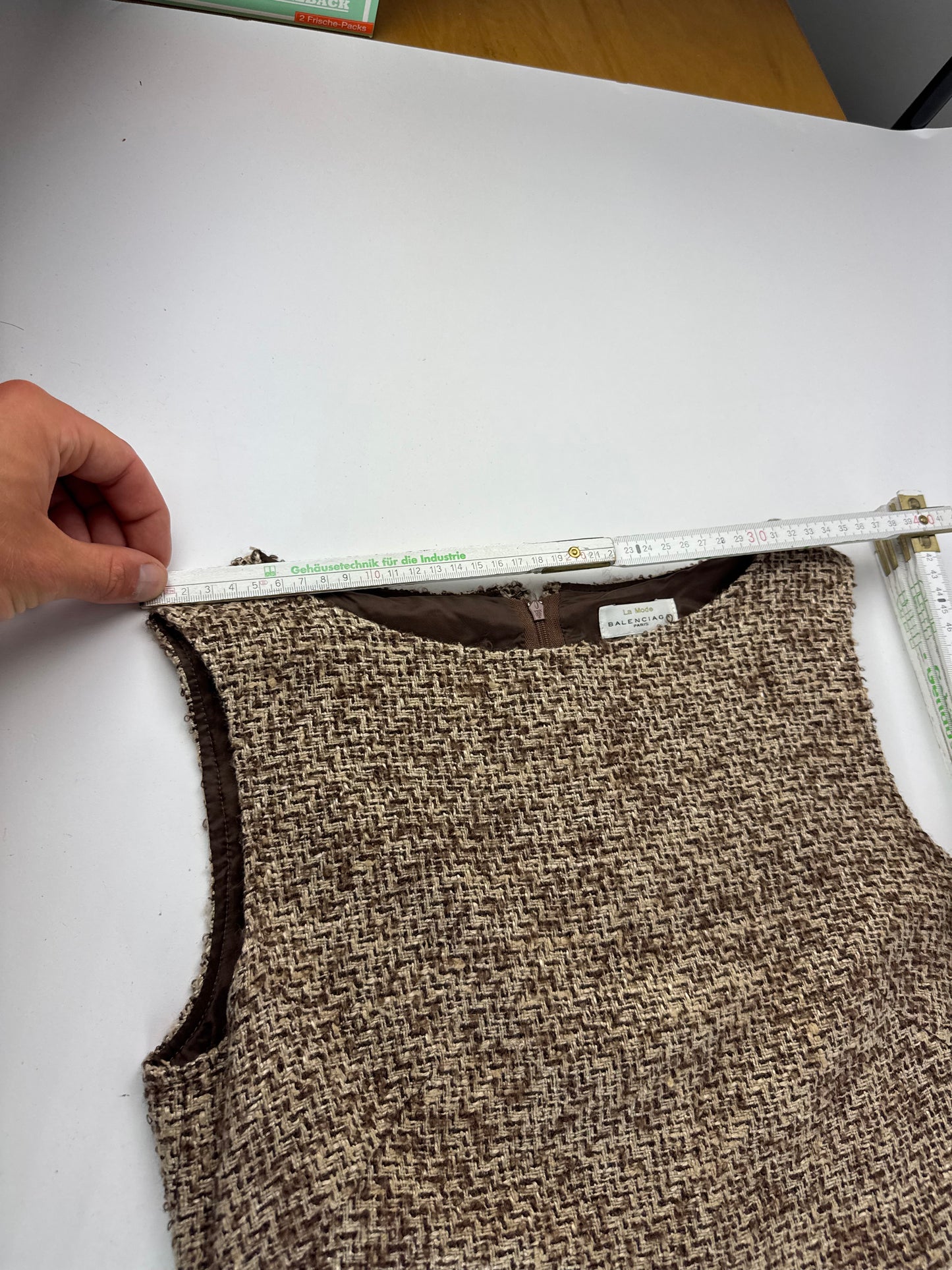 Vintage Balenciaga Wool Dress M