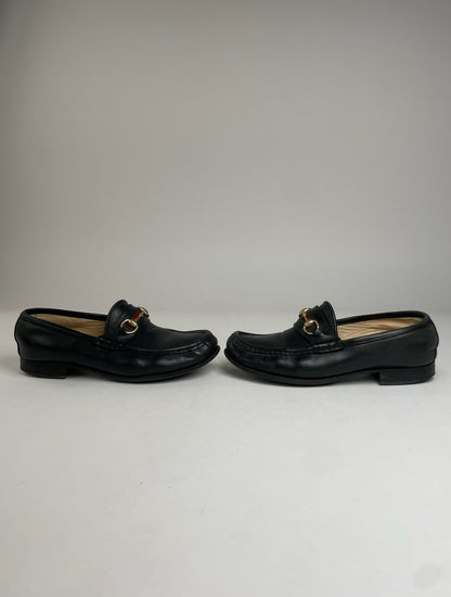 Vintage Gucci Horsebit Leather Loafer Black 36C