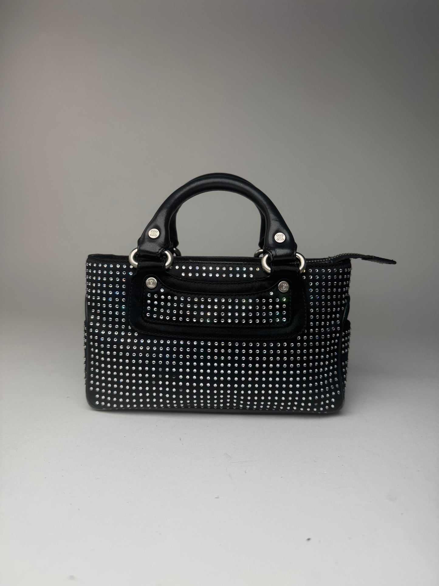 Sac Mini Boogie clouté vintage Celine Paris noir
