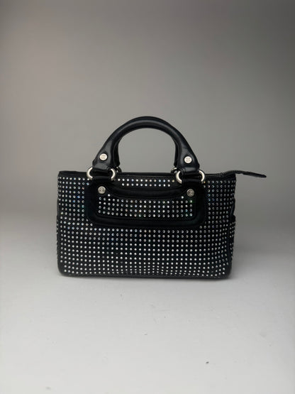 Sac Mini Boogie clouté vintage Celine Paris noir