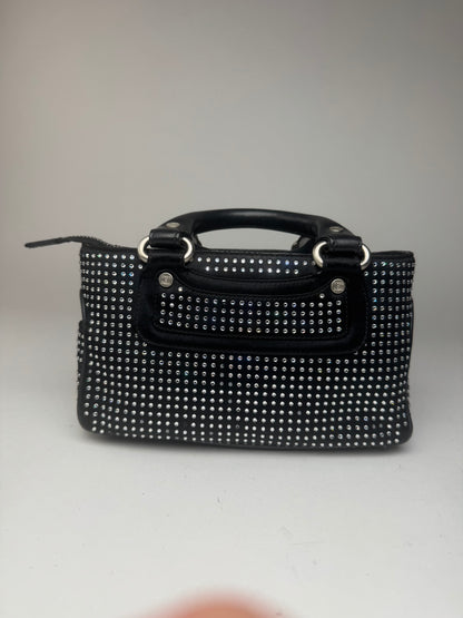 Sac Mini Boogie clouté vintage Celine Paris noir