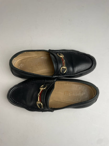 Vintage Gucci Horsebit Leather Loafer Black 36C