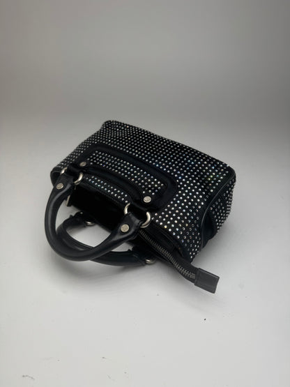 Sac Mini Boogie clouté vintage Celine Paris noir