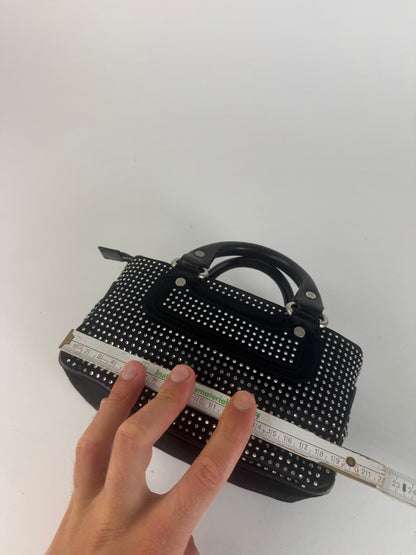 Sac Mini Boogie clouté vintage Celine Paris noir