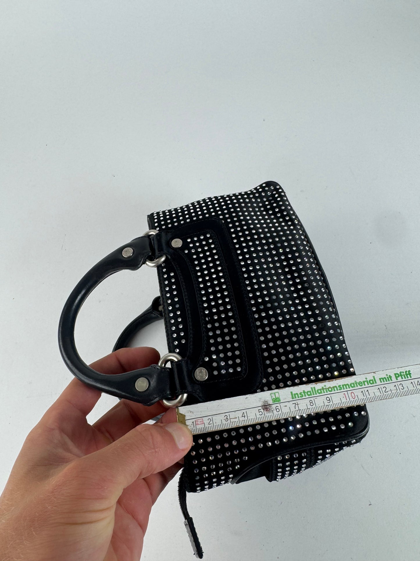 Sac Mini Boogie clouté vintage Celine Paris noir