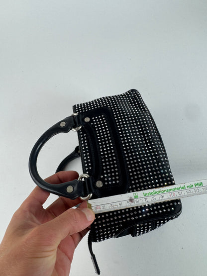 Sac Mini Boogie clouté vintage Celine Paris noir