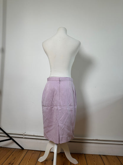 Vintage Givenchy Textured Silk Blend Twin Set Blazer Lavender S