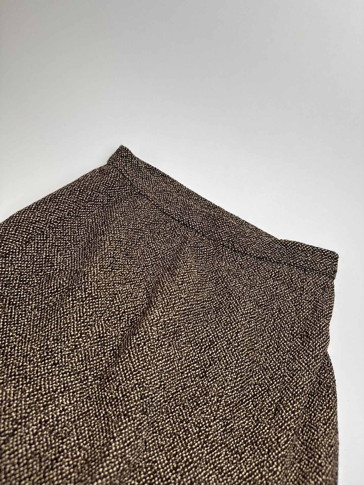 Vintage Fendi Roma wool skirt brown M