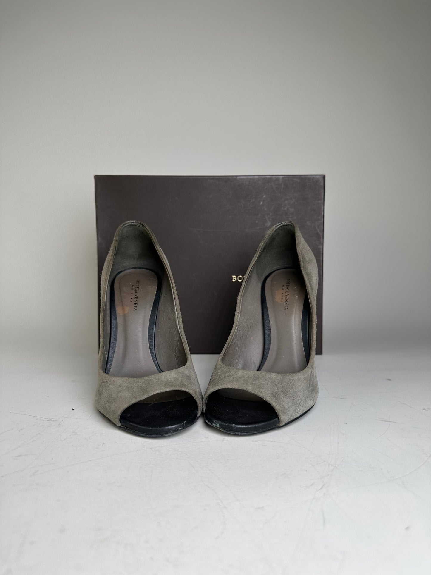 Vintage Bottega Veneta Intrecciato Leather Heels  EU36