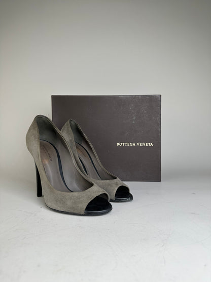 Vintage Bottega Veneta Intrecciato Leather Heels  EU36