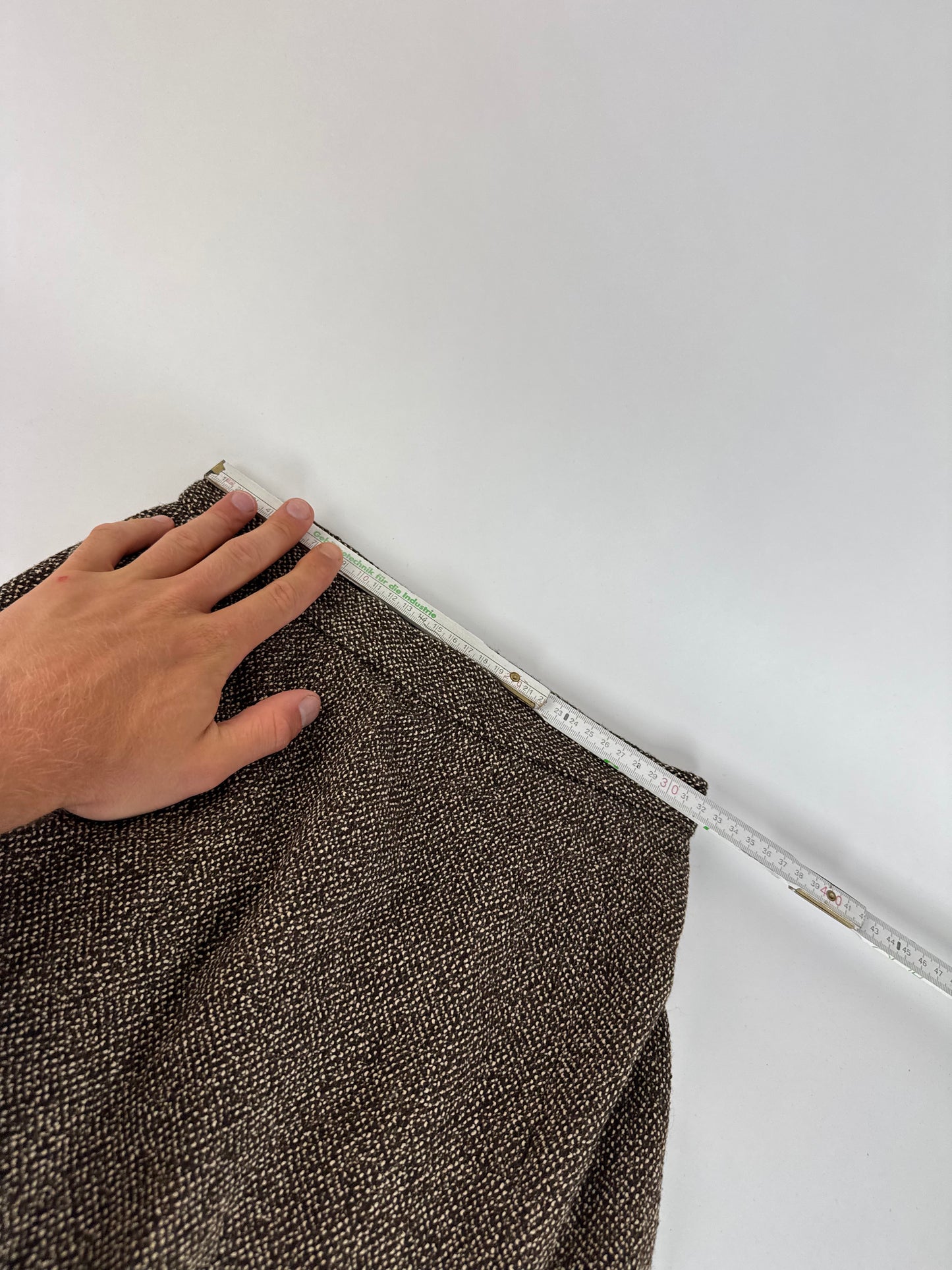 Vintage Fendi Roma wool skirt brown M