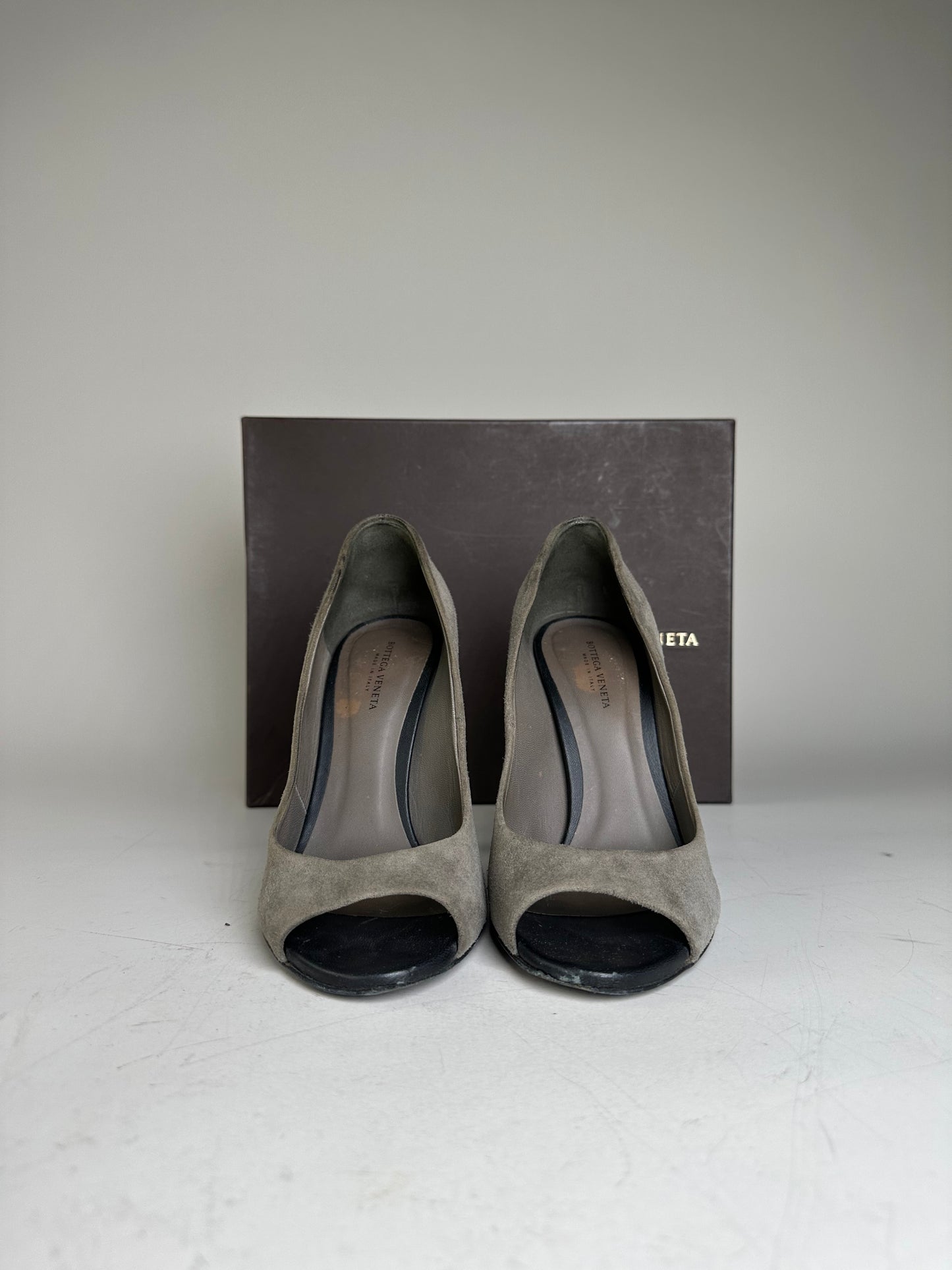 Vintage Bottega Veneta Intrecciato Leather Heels  EU36