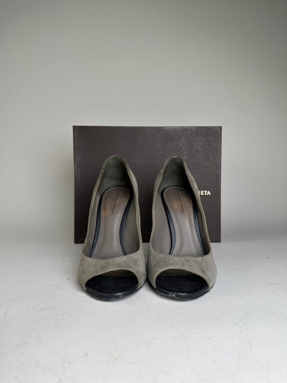 Vintage Bottega Veneta Intrecciato Leather Heels  EU36