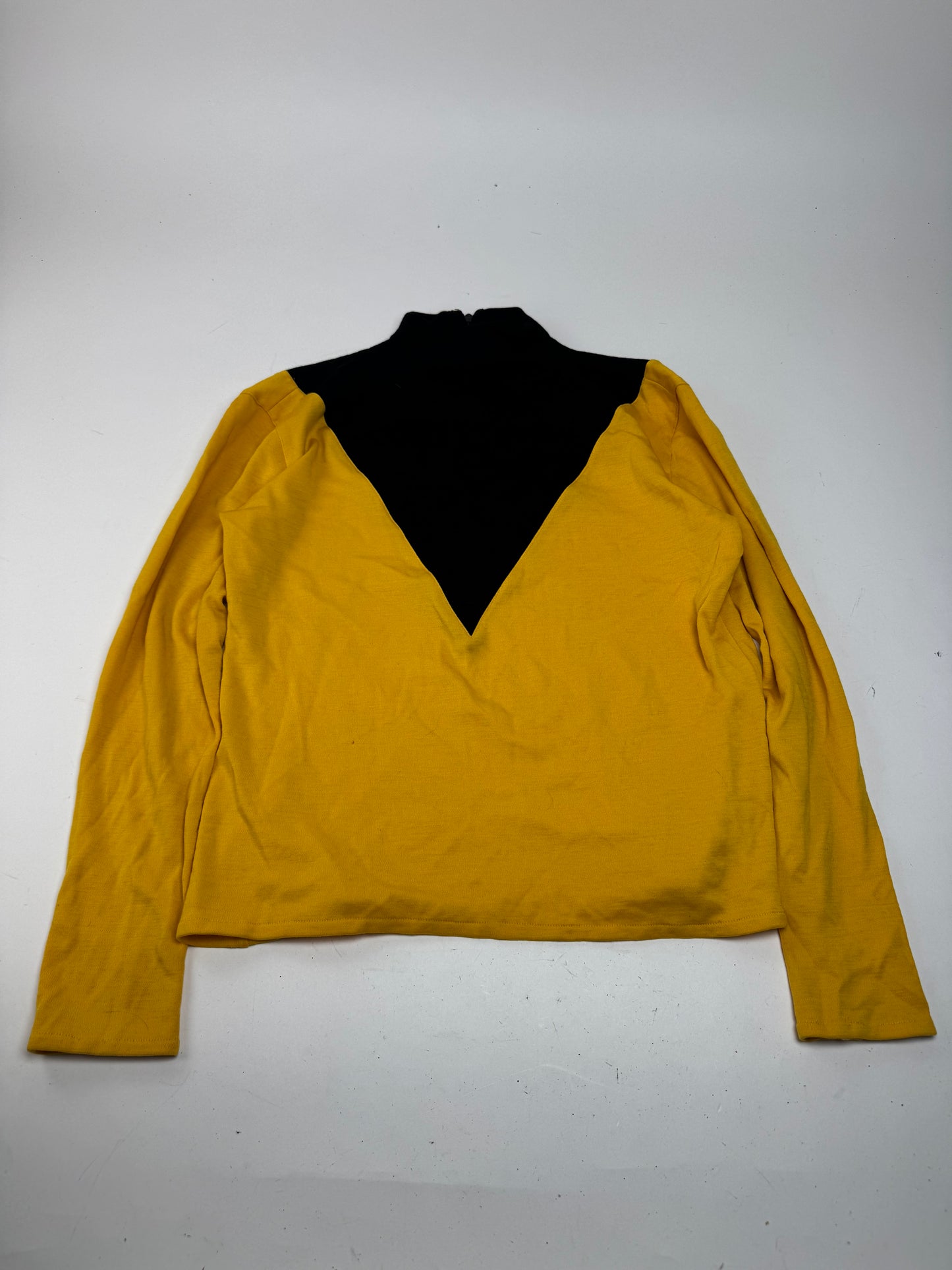 Vintage Dior Turtleneck Sweater Black Yellow M