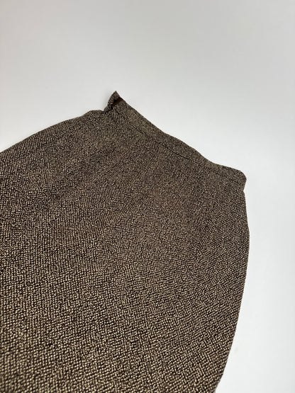 Vintage Fendi Roma wool skirt brown M