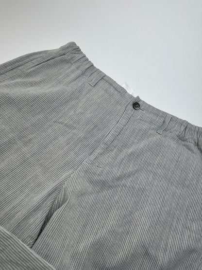 Vintage Issey Miyake Grey White Striped Wool Pants M