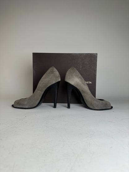 Vintage Bottega Veneta Intrecciato Leather Heels  EU36