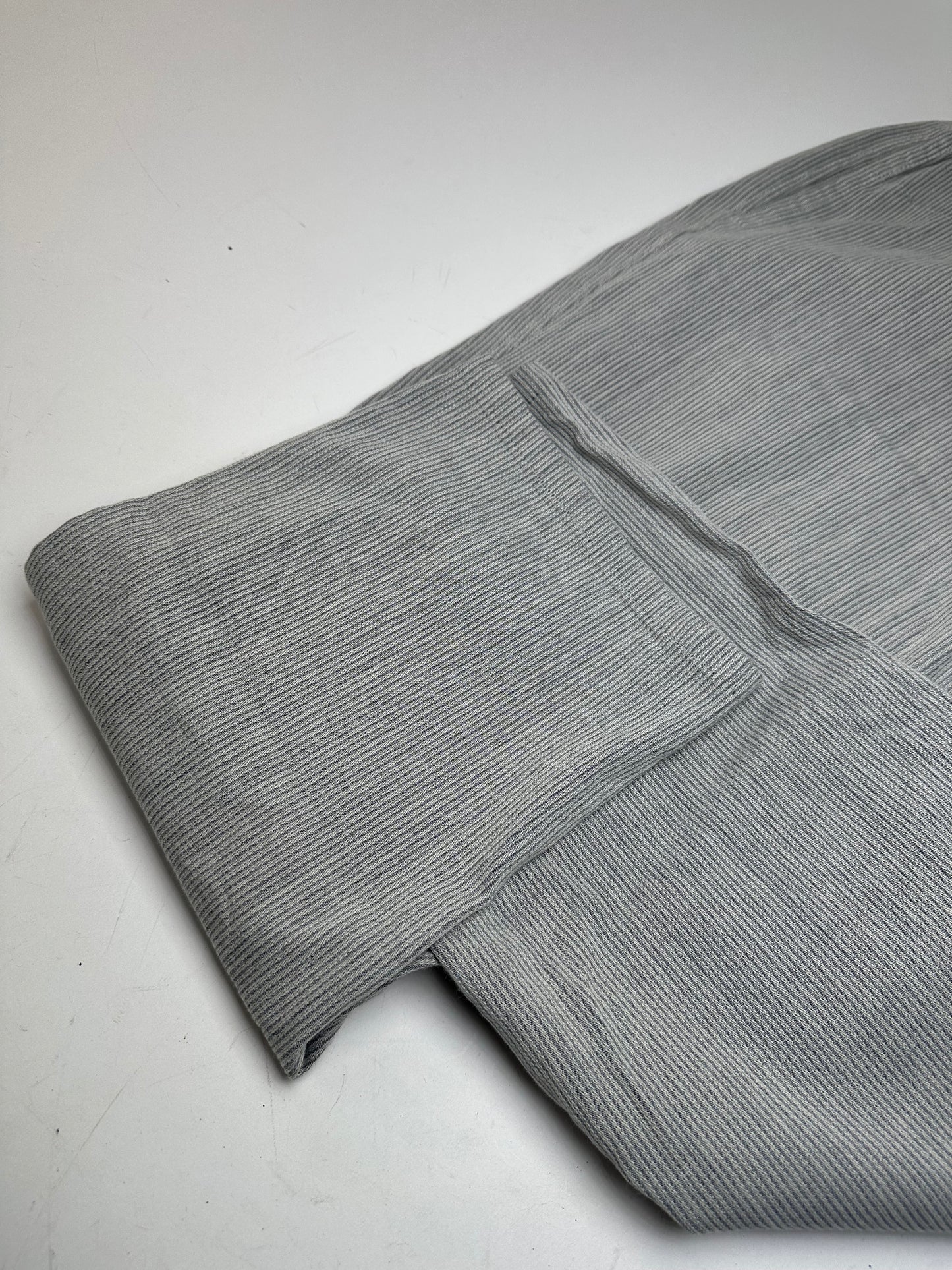 Vintage Issey Miyake Grey White Striped Wool Pants M