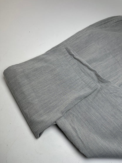 Vintage Issey Miyake Grey White Striped Wool Pants M