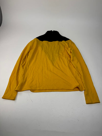 Vintage Dior Turtleneck Sweater Black Yellow M