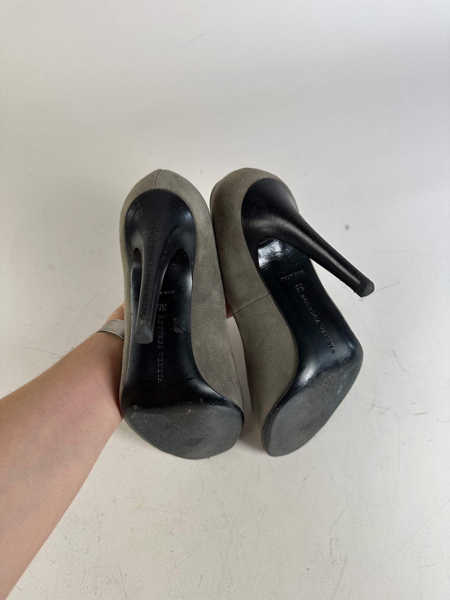 Vintage Bottega Veneta Intrecciato Leather Heels  EU36