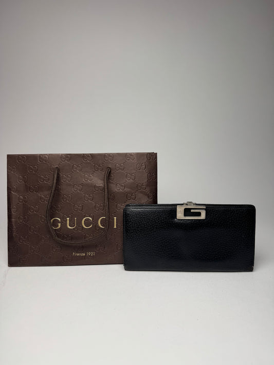 Vintage Gucci Leather Wallet Black