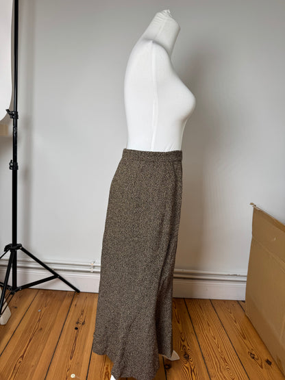 Vintage Fendi Roma wool skirt brown M