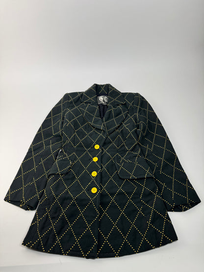 Vintage Kansai Yamamoto Trenchcoat black Yellow S/M