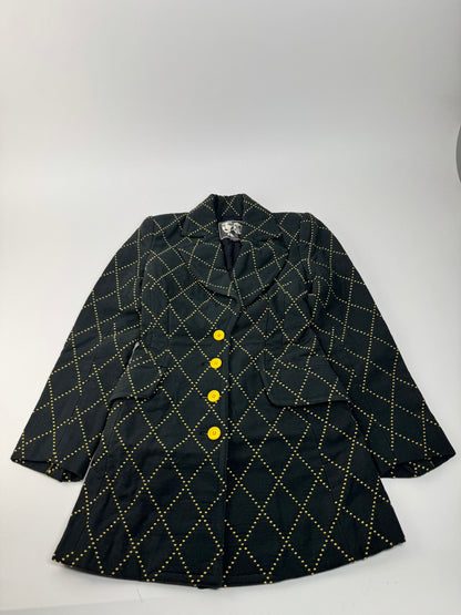 Vintage Kansai Yamamoto Trenchcoat black Yellow S/M