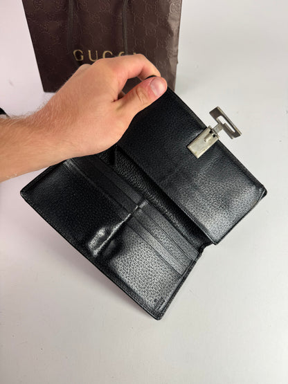Vintage Gucci Leather Wallet Black