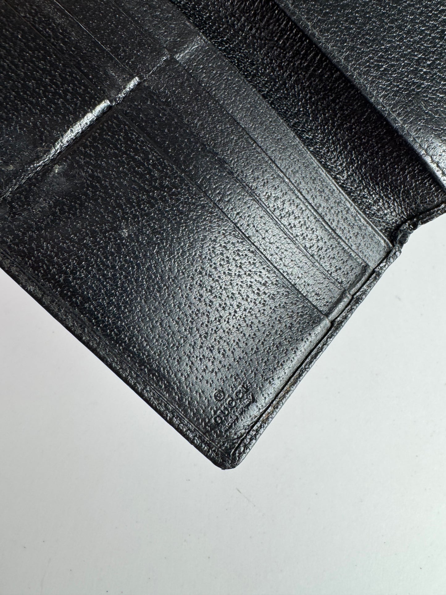 Vintage Gucci Leather Wallet Black