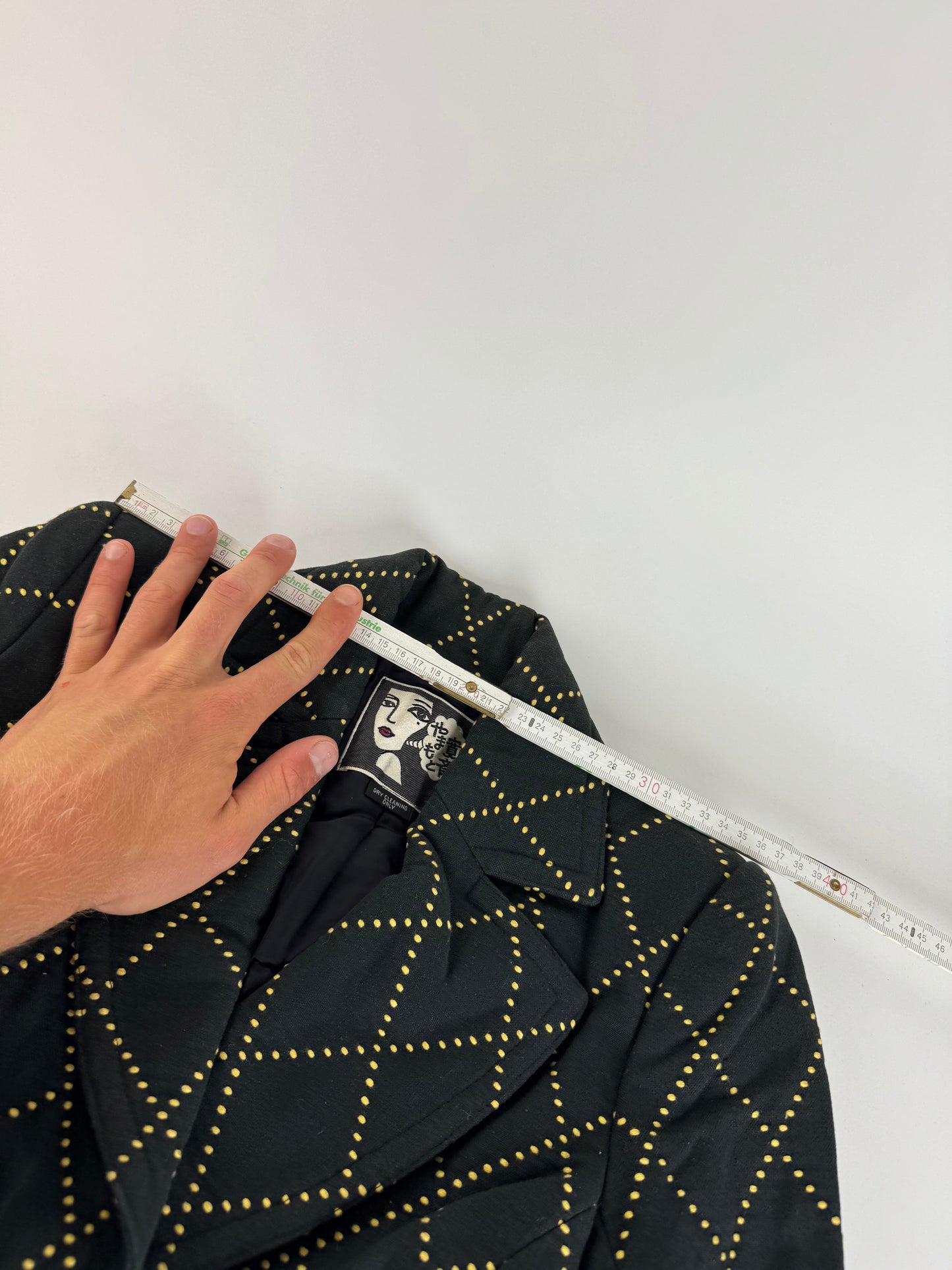 Vintage Kansai Yamamoto Trenchcoat black Yellow S/M