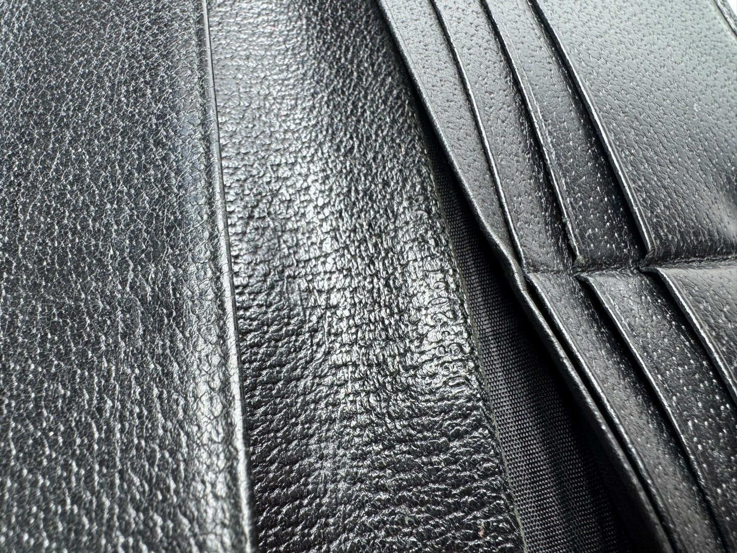 Vintage Gucci Leather Wallet Black