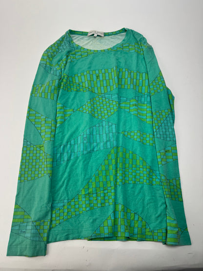 Vintage Emilio Pucci Viskose Sweather Blue Green