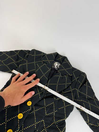 Vintage Kansai Yamamoto Trenchcoat black Yellow S/M