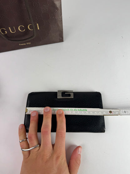 Vintage Gucci Leather Wallet Black