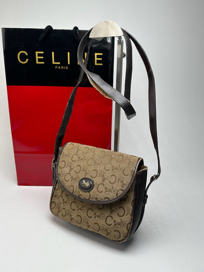 Vintage Celine Paris Macadam Bag Triomphe
